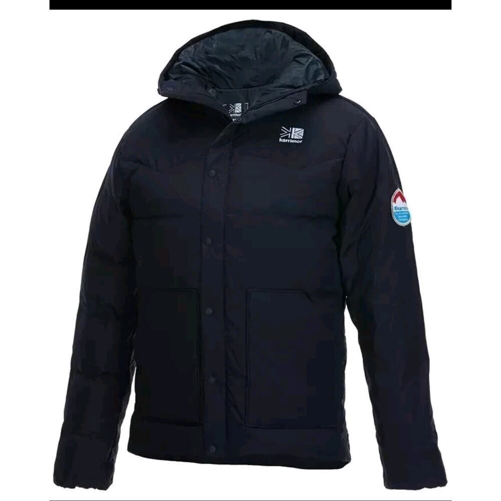 KARRIMOR Mens Black Eday Down Insulated Parka Coat Jacket 2XL